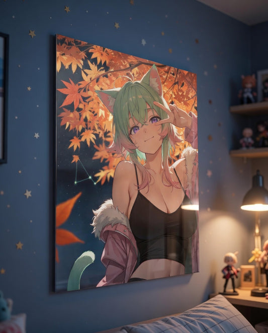 Autumn Paws & Purple Eyes