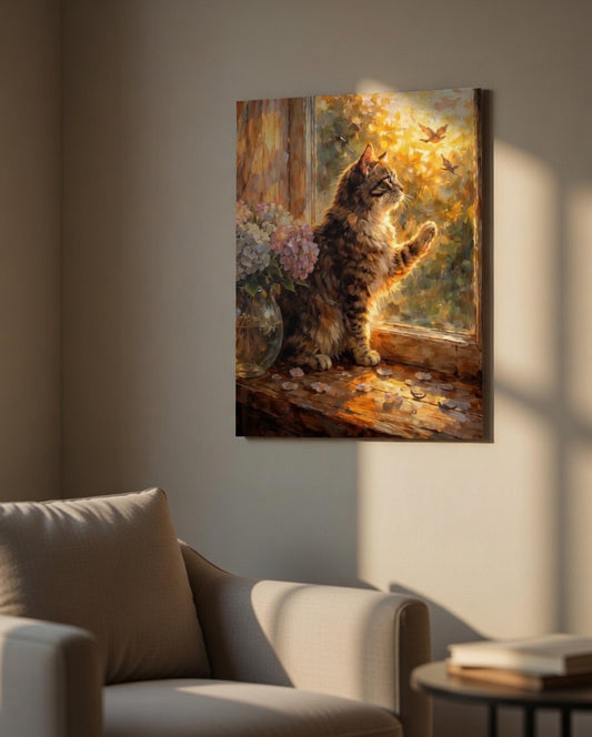 The Curious Window Cat