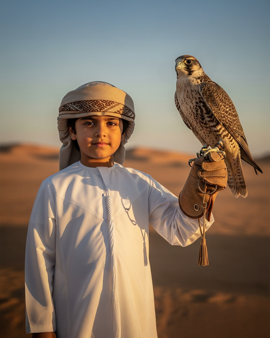 Emirati Tradition in His Hands